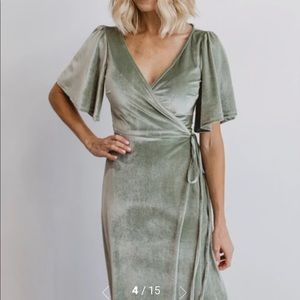 Baltic Born Velvet Wrap Dress